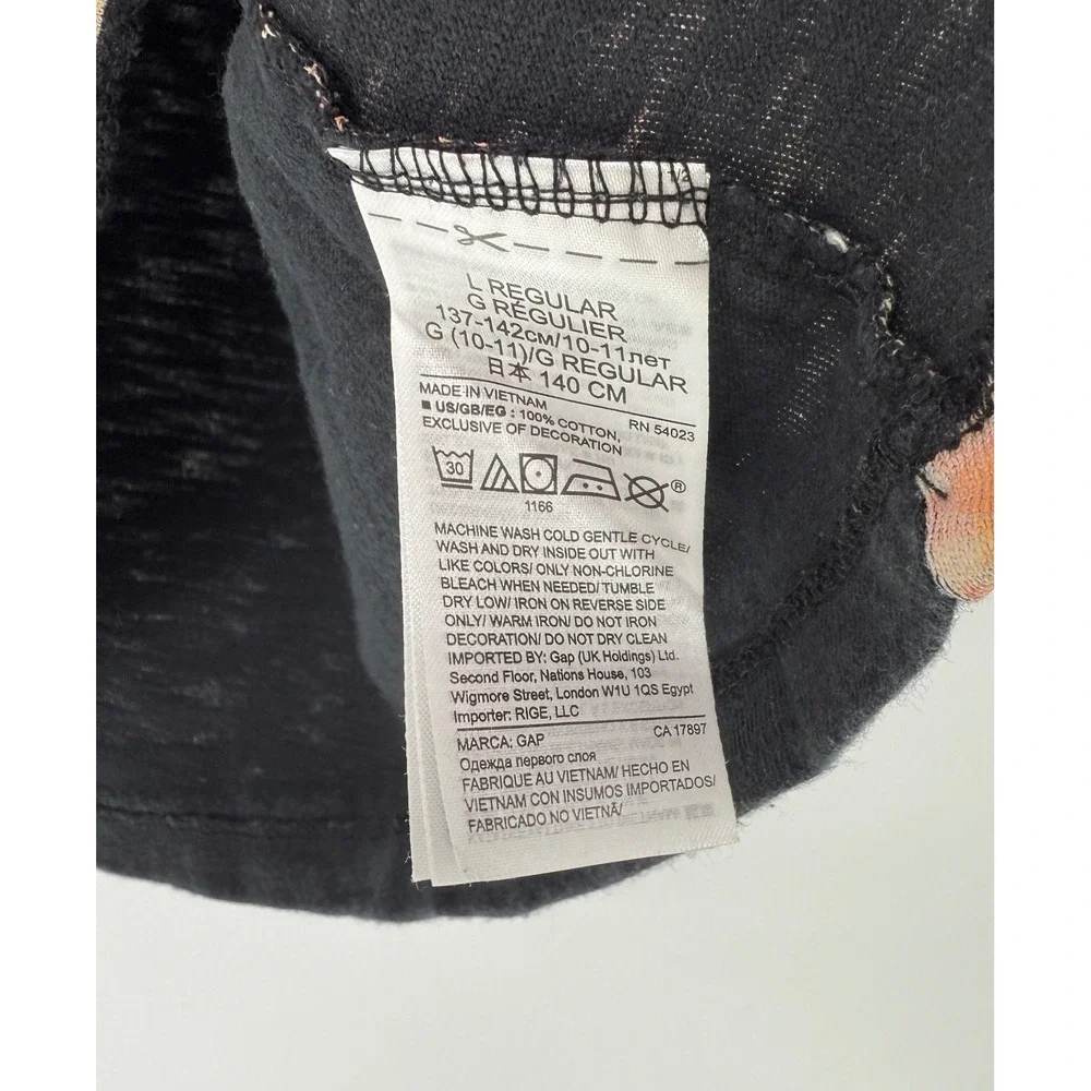 GAP Kids Star Wars 40th Anniversary Graphic T Shirt‎ Black Size L